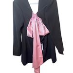 Beulah  Cut Out Back Blazer with Pink Bow cocktail dress size L NWT Photo 9