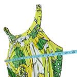 Tibi  NEW YORK 100% Silk Sleeveless Lime Floral Boho Summer Sun Dress Photo 11