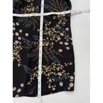 T7 Y2K VTG Philosophy Republic Clothing Black Floral Flutter Sleeve V Neck Top Size M Photo 2