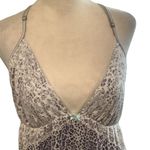 Victoria's Secret  Lavender Animal Print Lace Chemise Size M/L Photo 2