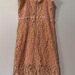 simply styled Pink Lace Cocktail Dress Photo 1
