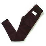 AG Adriano Goldschmied NWT  Farrah Skinny in Deep Currant Stretch Velvet Pants 24 Photo 6