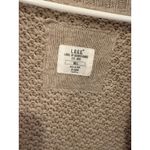 L.O.G.G. by H&M Knit Cardigan Vest Sleeveless Duster‎ Sweater Beige Large Tan Photo 2