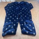 secret treasures Plush Star Pajama Set XL 16-18 Navy Cozy Winter Holiday Gift Photo 2