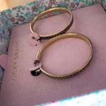 Lucky Brand Gold Tone Hoop Earrings Matte Finish Lightweight 2” NWT Photo 3