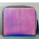 Purple Metallic Iridescent Holographic Zipper Wallet Cardholder Bag 💜✨ Photo 1