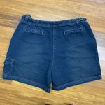Vintage Y2K Sonoma Denim Cargo Shorts Womens 16 Adjustable Waist Dark Cotton Blue Photo 2