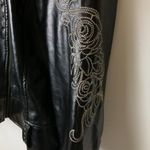 H.I.P. Y2K Vintage LL Cool J Jacket Rap Hop Rhinestones Classic Long Sleeve Faux 1X Photo 4