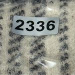 Cyrus NWT Women’s Size L Munich Plaid Cream Gray Plaid Open Front Mink Coat Photo 12