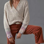 Pilcro  DREW SURPLICE SWEATER Photo 0