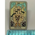 Enamel Pin Tarot The Pizza 22 Oracle Card Brooch Multiple Photo 1