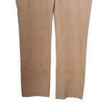 CHAPS Womens Sz 12 Khaki Tan Mid Rise Chino Pants Cotton Blend Straight Leg Photo 2