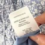 Veronica Beard Monica Blue White Floral Print Silk Midi High Ruched Slit Dress 2 Photo 6