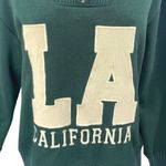 ZARA  LA California Green Knit Quarter Zip Long Sleeve Sweatshirt Sweater Top S Photo 2