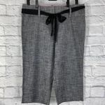 No Boundaries cotton blend Capri dress pants w/ribbon tie belt Sz 11 jr Photo 0