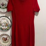 St. John  Red Knit Dress Size Small Photo 0