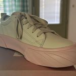 Lisa Vicky Go Get Em Cream Pink Sneaker Sheep Nappa Leather Size 7 Photo 3
