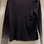 Caslon  Black and White Striped Top Medium M Long Sleeve Versatile Office Party Photo 3