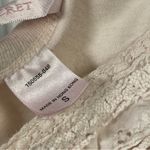 Victoria's Secret  Vintage Small Cream Pink Crochet Crop Top Tank Boho Cottage Photo 4