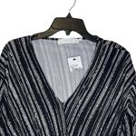 ASTR  the Label Striped Tie Front V-Neck Top Long Sleeve Stretch Medium Women NWT Photo 1