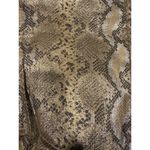 Snake print gold & brown low rise skinny ankle pants from NY & CO size 10 Photo 9