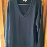 Orvis  Women‎ Black Shirt V-Neck Long Sleeves Stretch Fleece Lined Top Size Xl Photo 0