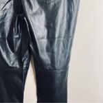 Gap  Faux Leather Pants Black Vintage Slim High Rise Straight size 10 Photo 10