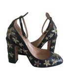 VALENTINO Tango Star 100 Sequined Ankle Strap Heels Size 37 / US 7 Silver Photo 2