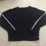 Victoria's Secret VS PINK Logo Striped Black Pullover Photo 1
