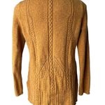 Anthropologie  Sparrow Mustard Gold Yellow Soft Oversized Tunic Sweater, Sz L Photo 2
