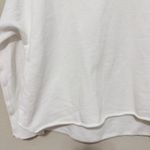Frank & Eileen  Tee Lab White Sweatshirt Cotton Crew Neck Raw Hem Size XS Photo 2
