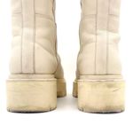 Sam Edelman  Larina Boot Ivory Cream Leather Tall Lug Sole Boots Women’s Size 7.5 Photo 5