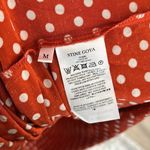 STINE GOYA Caitlin Dress Polka Dot Midi Size Medium Orange Photo 9