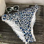 Victoria's Secret Victoria’s Secret Blue & Black Animal Cheetah Print Hi Cut Bikini Swim Bottom Photo 1