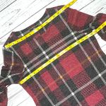 R & K  Plaid Burgundy/Black Shift Dress Size 10 Photo 7