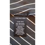 Who What Wear Sheath Dress Black White Pinstriped Long Sleeves Button down small Photo 8
