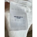 Lands' End Women's Petite Linen Sweetheart Button Front Midi Dress Flutter Sleeve Small Photo 7