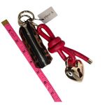 Piper K Leopard Print Mini Coin Purse Handbag Charm Gold Key Ring Heart Red Rope Brown Photo 3