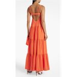 SIMKHAI Mirabelle orange Crinkled organic cotton gauze maxi dress L Size L Photo 1