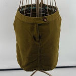 Anthropologie Vanessa Virginia Green Textured Mini Skirt Size 10 Fall Academia Photo 0