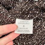 Van Heusen  Brown Stretchy Pull On Unlined Career Pants Women's Size 6 Photo 2