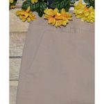 Talbots Ladies Brown Khaki Casual Bermuda Shorts Size 6 Stretch Knee Length Photo 1