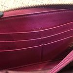 Salvatore Ferragamo  Gancini Hot Pink Full Zip Bifold Leather Wallet COMES in BOX Photo 13