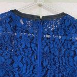 Rebecca Taylor  Faux Leather Trim Lace Inset Top Photo 6