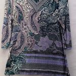 Chico's  Tunic Top Medium Or 1 Paisley Floral‎ Photo 5