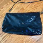 Vintage Black Vegan Patent Leather Envelope Purse Photo 6