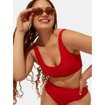 ANDIE  Swim The Ventura Bikini Top in Cherry Red XS NWT Photo 2