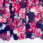 Kate & Mallory 218. ® floral print Knit zip-off Bell Sleeve blouse Photo 4