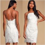 LULU’S Start Of Forever White Lace Bodycon Mini Dress Size XS Photo 1