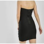 Iris Womens  Black Lace Up Bodycon Sexy Bandage Mini Dress - Sz S Photo 2